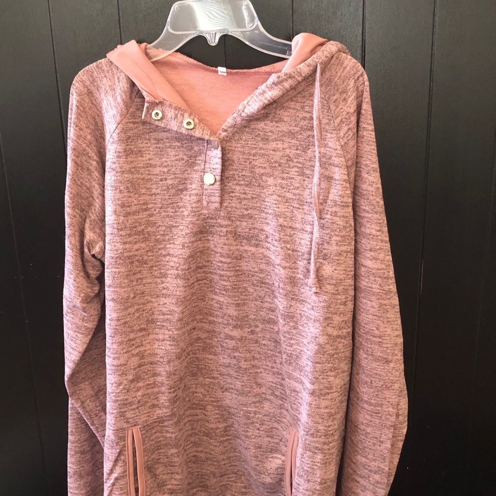 Button Pullover with Side Pockets (New w/o tags)